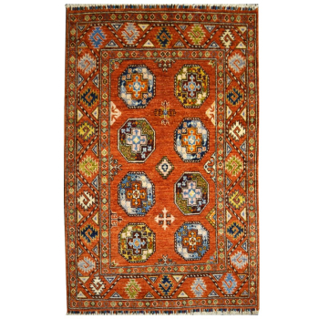 15823 Arijana Afghan Ersari 153 x 100 cm handgeknüpft Wolle