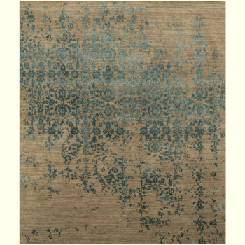 16087 Bidjar Erased rug 10 x 8 ft wool silk modern persian rug