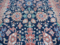 Preview: Heriz rug Heris 8 x 10 ft dark teal hand-knotted, for dining, living room and bedroom, entry of office. 250x300 cm / 8x10 in vintage look. 16227