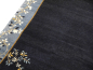 Preview: Hand-knotted Chinese rug in Peking design, navy blue with light blue border, 244 x 200 cm. 8 x 6.6 ft