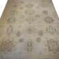 Preview: 8x10 area rug beige wool, hand-knotted vintage Oushak style living room rug. 15629