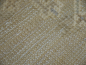 Preview: 8x10 area rug beige wool, hand-knotted vintage Oushak style living room rug.