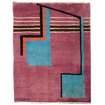Sultanabad Art Deco Bauhaus rug 8.3 x 6.6 ft / 254 x 200 cm