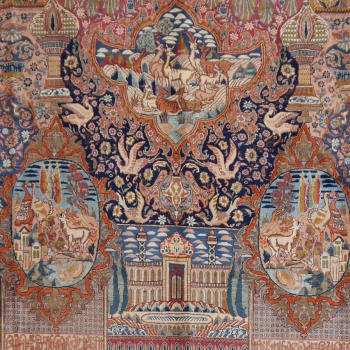 10 x 13 ft persian rug pictoral rug kashmar carpet khoransan 12209