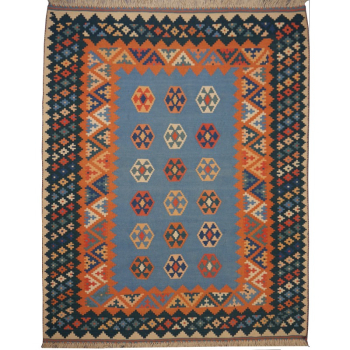 12511 Kilim rug Iran / Persia 5.2 x 4.0 ft / 160 x 121 cm