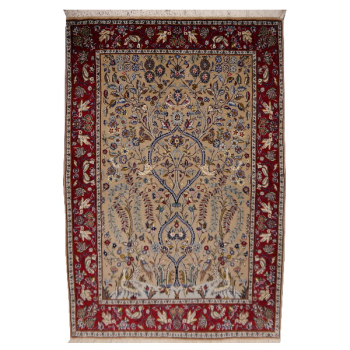 Kashan rug Shadsar 5 x 3.6 ft