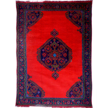 Rug Worn to perfection 13495 Oushak antique rug Turkey 9.4 x 6.6 ft / 286 x 201 cm
