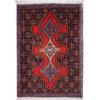 13559 Sanandaj Teppich handgeknüpft Wolle 106 x 74 cm
