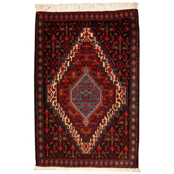 13568 Senneh Bidjar Teppich Handarbeit Wolle 112 x 75 cm