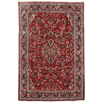 Sarouk rug, 12 x 9 ft, 13 x 9 ft, Vintage antique Mahal Sultanabad