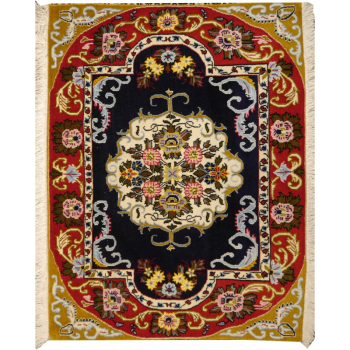Qum rug  2.8 x 2.1 ft / 85 x 63 cm hand knotted very fine quality