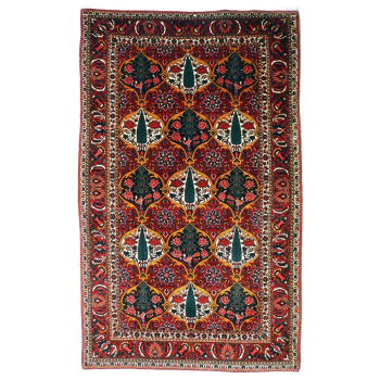 13657 Bakhtiar vintage rug Iran / Persia 8.5 x 5.2 ft / 260 x 160 cm