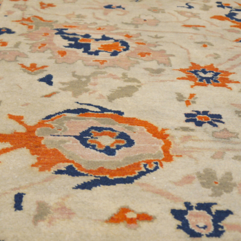 Ziegler Sultanabad Teppich Indien 293 x 245 cm. Sehr hochwertige Qualität, handgeknüpft. Naturfarben und handgesponnene Wolle. Djoharian Collection 13860