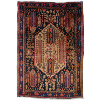Afshar Sirjan vintage rug Iran / Persia 8.2 x 5.,6 ft / 250 x 172 cm