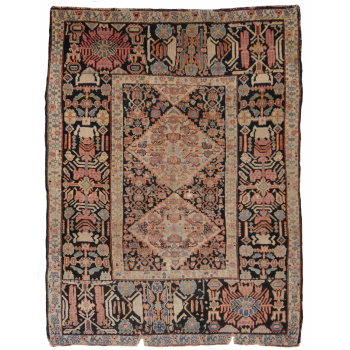 14104 Senneh antique rug Iran / Persia 5.2 x 3.9 ft / 158 x 120 cm
