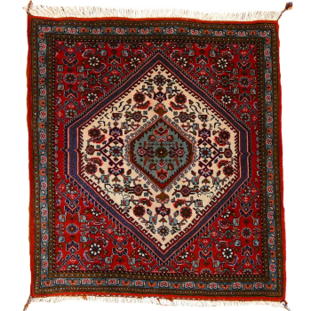 Bidjar rug 2.8 x 2.4 ft / 84 x 73 cm hand-knotted small carpet