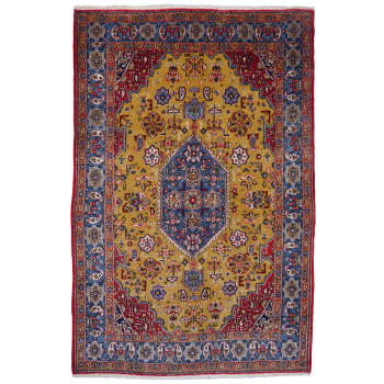 14169 Qum vintage rug Iran / Persia 7.1 x 4.7 ft / 215 x 143 cm