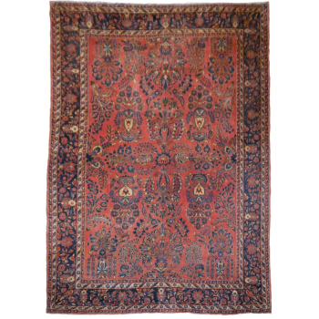 12 x 9 ft Sarouk rug antique Mohajeran 11.5 x 8.6 ft