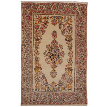 14495 Qum vintage rug Iran / Persia 7.1 x 4.4 ft / 215 x 135 cm
