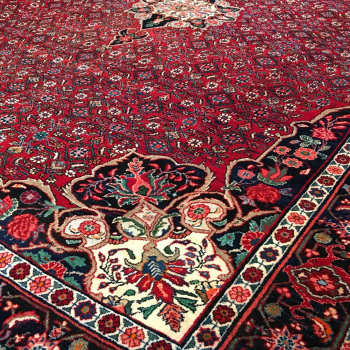 14764 Bidjar Halwai vintage rug 13.3 x 9.3 ft / 404 x 283 cm hand knotted