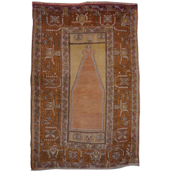 worn to perfection 14735 Ladik antique rug Turkey 5.2 x 3.1 ft / 160 x 96 cm