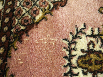 Vintage Beige Hand-Knotted Rug 6.6 x 4.2 ft 15038