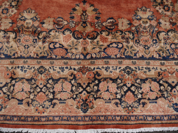 Preview: Perserteppich Sarough alt 540 x 380 cm Palastteppich 15053. Amerikanischer Sarouk geknüpft um 1950/60.