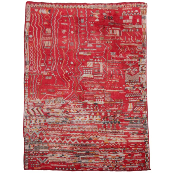 15548 Mrirt vintage Teppich 376 x 293 cm Wolle handgeknüpft Berber