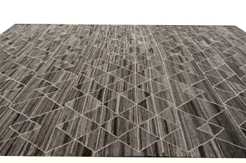 Palatial Kilim rug oversize large room size gray brown beige. Hand woven tribal design Kelim rug  Size: 17 x 12 ft plus short fringes on both sides.