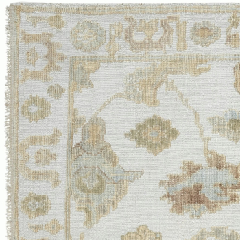 Preview: Oushak dining room Rug 8x10 ft hand-knotted white 15647