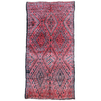 15668 Boujad vintage Berber rug Morocco 8.2 x 5.3 ft