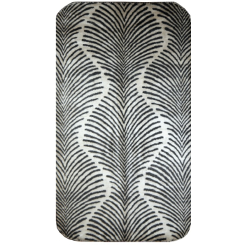 15756 Modern Rug Zebra design hand-knotted bamboo silk luxury quality