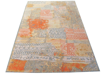 Paul Klee Teppich Florentinische Villenviertel - Designerteppich nach Paul Klee, handgeknüpft