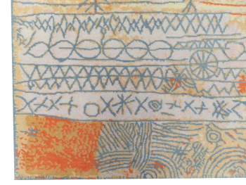 Paul Klee Teppich Florentinische Villenviertel - Designerteppich nach Paul Klee, handgeknüpft