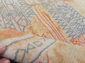Paul Klee Teppich Florentinische Villenviertel - Designerteppich nach Paul Klee, handgeknüpft