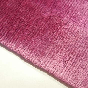 Preview: Designerteppich Striking Purple Bambusseide Einfarbig 15941