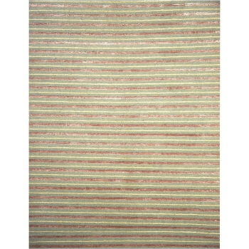 Cut Loop luxury rug by Djoharian Design - hand knotted with finest wool 100 knots quality Wool Bamboo Silk Light Green