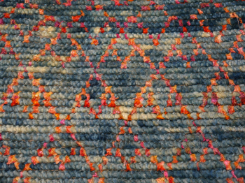 Preview: 80x300 Moderner Designer Teppich ca. 297 x 75 cm. Sari Seide und Wolle, handgeknüpft, für Flur, Wohnzimmer, Schlafzimmer. Läufer Designerteppich von Djoharian Collection