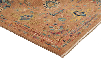 Edler Shahi Ziegler Teppich, handgeknüpft in Afghanistan, 430 x x310, feine Qualität und klassische Eleganz – ideal für Wohnzimmer, Esszimmer und Schlafzimmer.