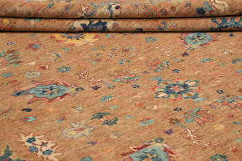 Edler Shahi Ziegler Teppich, handgeknüpft in Afghanistan, 430 x x310, feine Qualität und klassische Eleganz – ideal für Wohnzimmer, Esszimmer und Schlafzimmer.