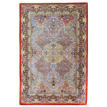 Qum Silk Persian Rug - Silkrug 12233
