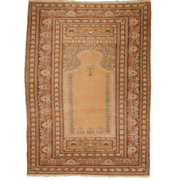 14962 Bandirma antique rug worn to perfection Turkey 5.7 x 4.1 ft / 173 x 126 cm