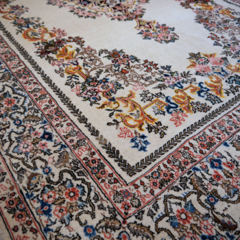 Qum Ghom Rug Wool and Silk