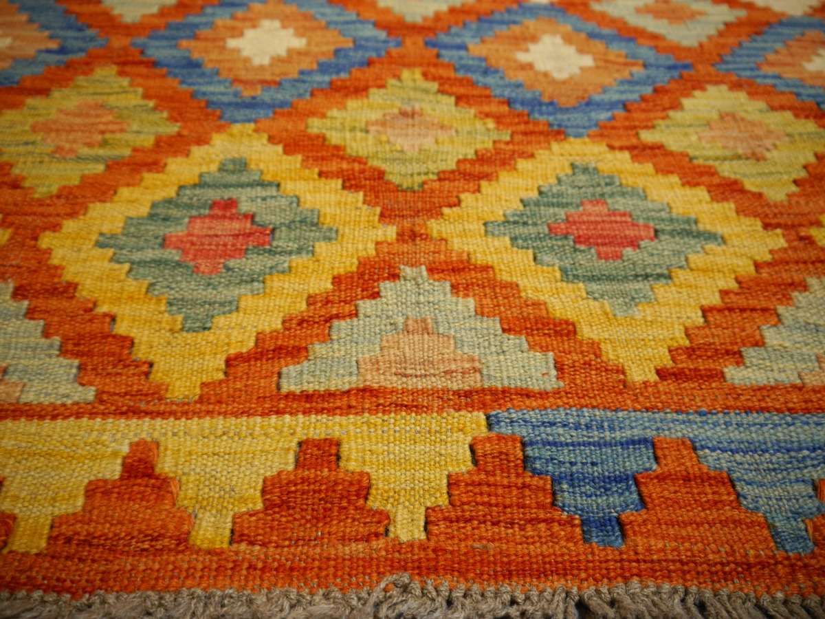 Teppich aus handgewebt cm x 140 Wolle 100x150 Kelim 104