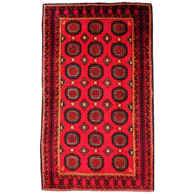 12673 Balutch rug hand knotted 6.2 x 4.0 ft / 190 x 122 cm Afghansitan