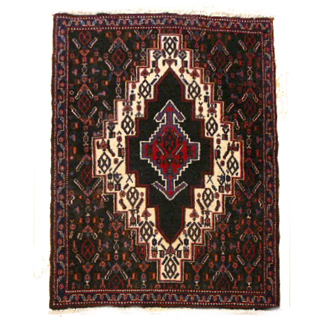 Perserteppich Senneh Bidjar 95 x 73 cm 13555