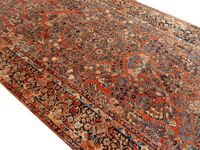 13710 Sarouk antique rug 12 x 6 ft / 365 x 186 cm