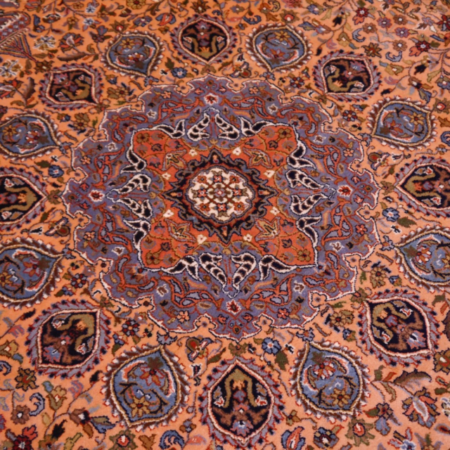 250x300 Orientteppich ca. 300 x 250 cm handgeknüpft für Wohnzimmer, Esszimmer oder Schlafzimmer. Hochwertiger Teppich aus Indien,   Merino Wolle aus Neuseeland. 14379