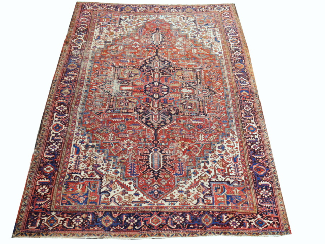 Teppich Heriz 400 x 300 cm antik handgeknüpft