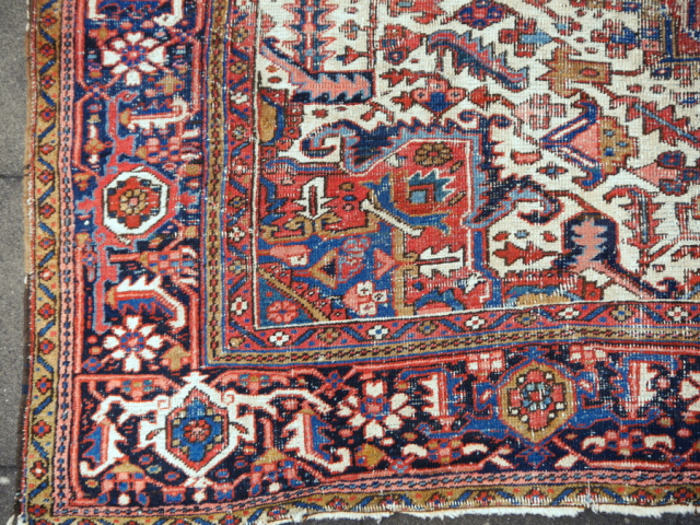 Teppich Heriz 400 x 300 cm antik handgeknüpft